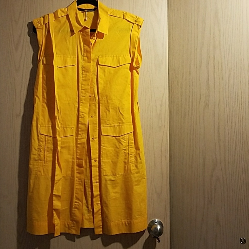 Zara Basic button up shirt dress